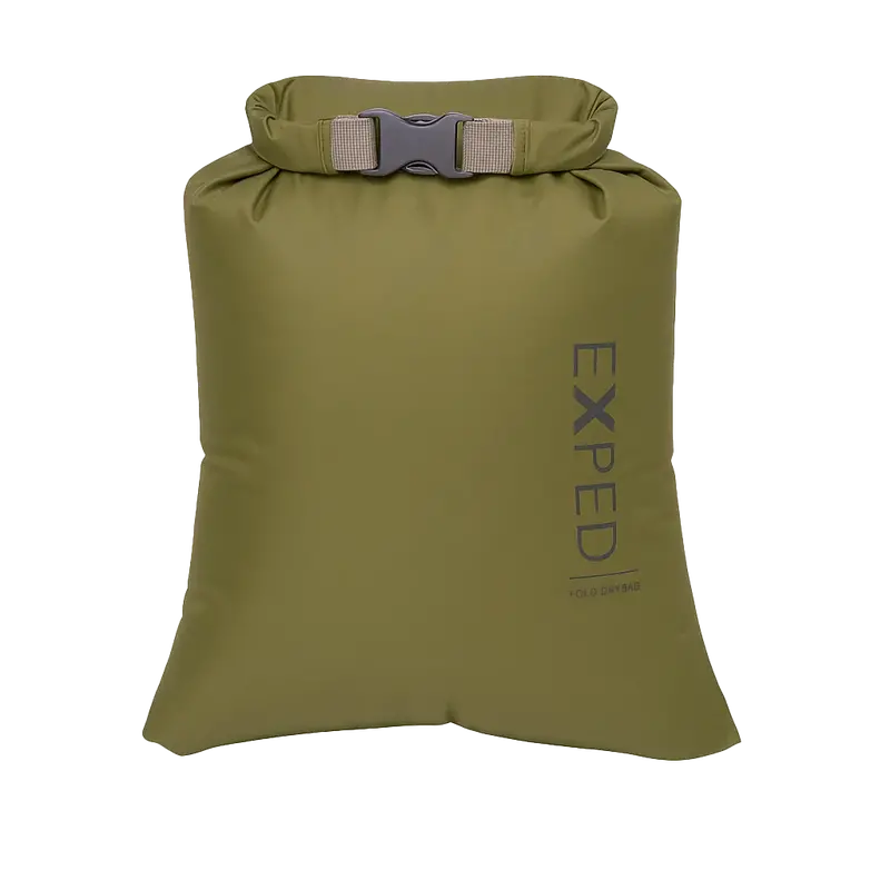 Exped Fold Dry Bag – Olive Drab, Double-Extra-Small 1