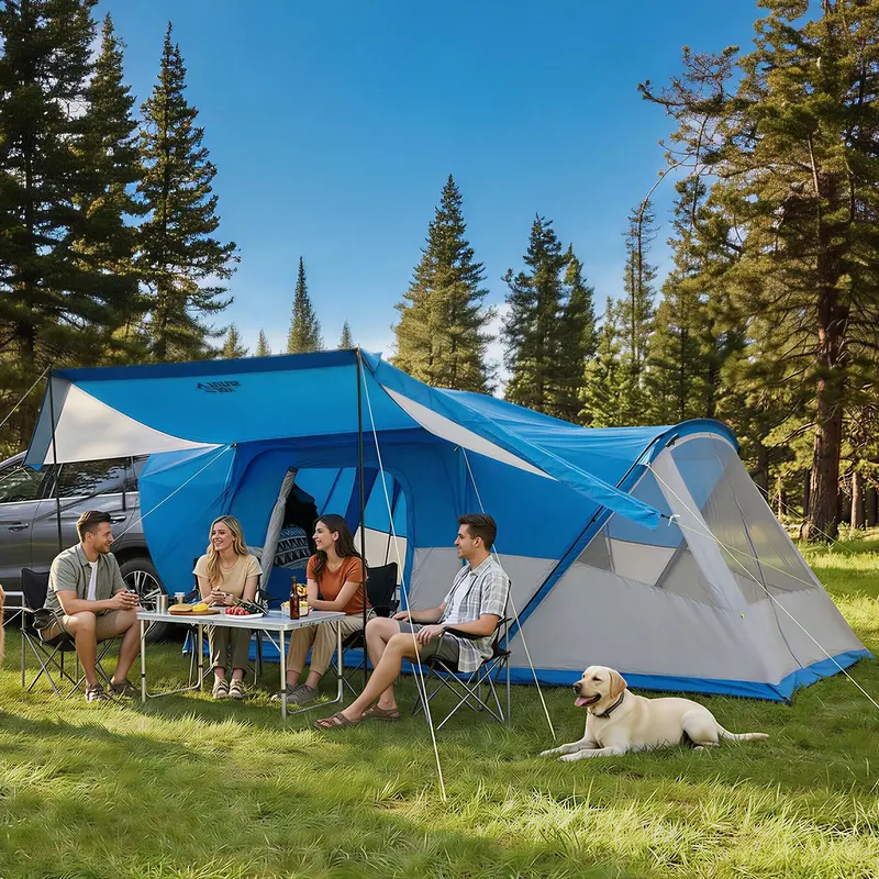Family-Sized 5–9 Person Suv Tent | Two-Room Layout With Screened Porch & Vehicle Integration 1