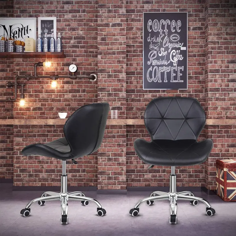 Faux Leather Swivel Office Chair – Breathable, Supportive Work Chair For Home Or Office 1