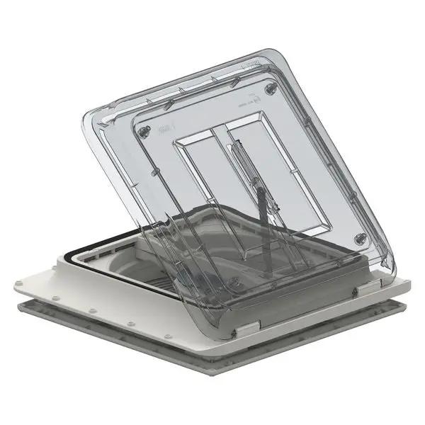 Fiamma Turbo-Vent Rooflight – Crystal Transparent Design, Manual Operation 1