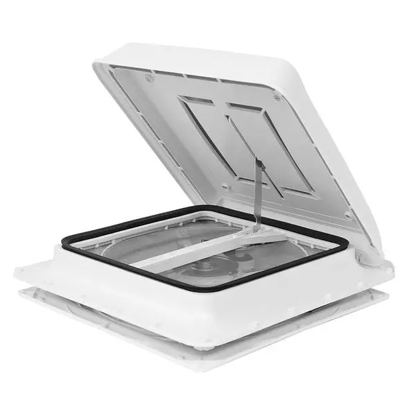 Fiamma Turbo-Vent Rooflight – White Polycarbonate, Manual Ventilation 1