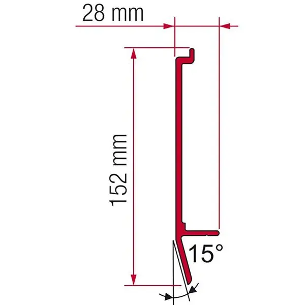 Fiamma U-Shaped Adapter Bracket – Part No. 02437A01- 1