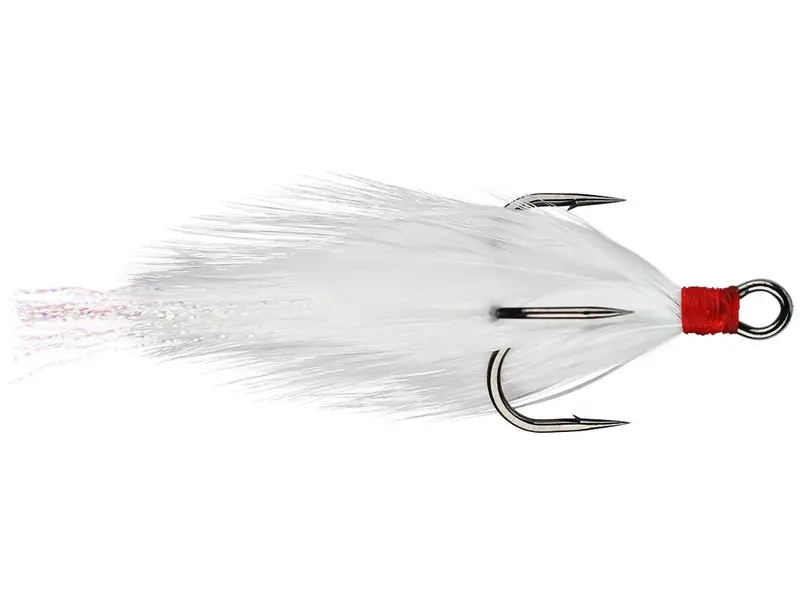 Gamakatsu Black Feathered Treble Hooks – 2-Pack 1