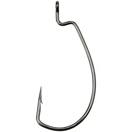 Gamakatsu Super Line Ewg Non-Shank Black Hook – 25-Pack 1