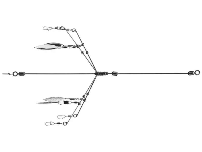 Geecrack Stealth 5-Blade Umbrella Rig – Low-Profile Multi-Lure Setup 1