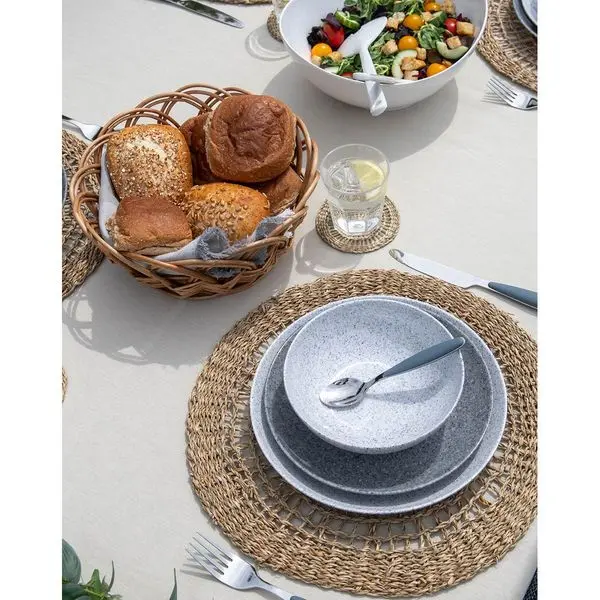 Gimex Solid Line Granite Grey Tableware Set – 16-Piece Dinner Collection 1
