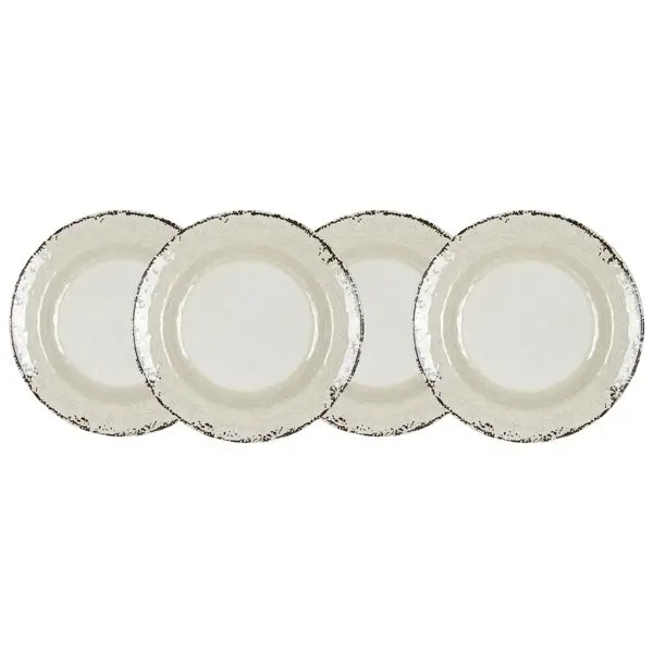 Gimex Stone Line Sand Dinner Plates – Set Of 4 Neutral-Tone Serveware 1