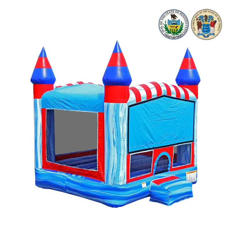 Glacier-Themed 13' X 13' Bounce House 1