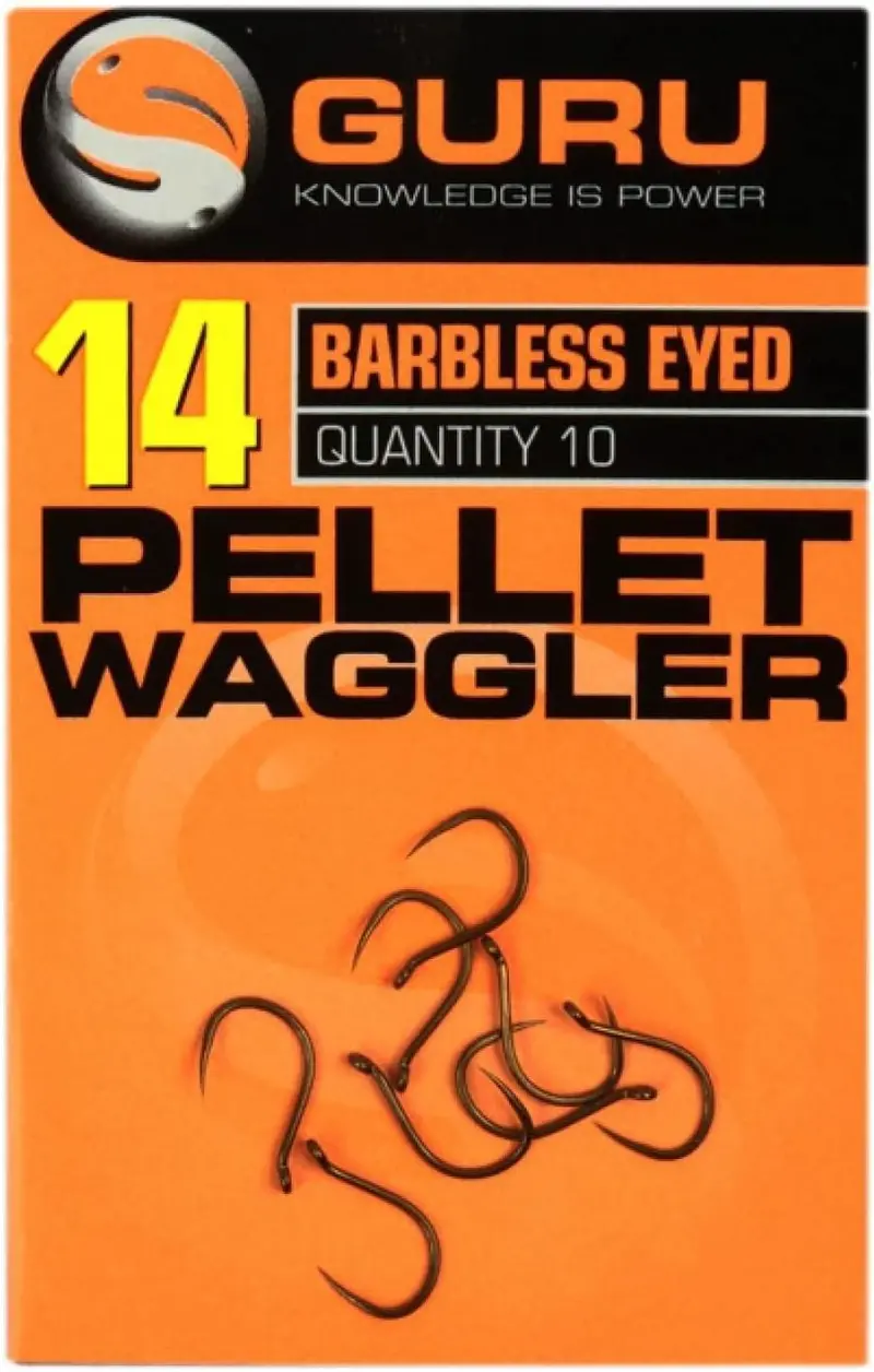 Guru Pellet Waggler Eyed Barbless Hooks – 4-Pack, £6.00 With Free Delivery 1