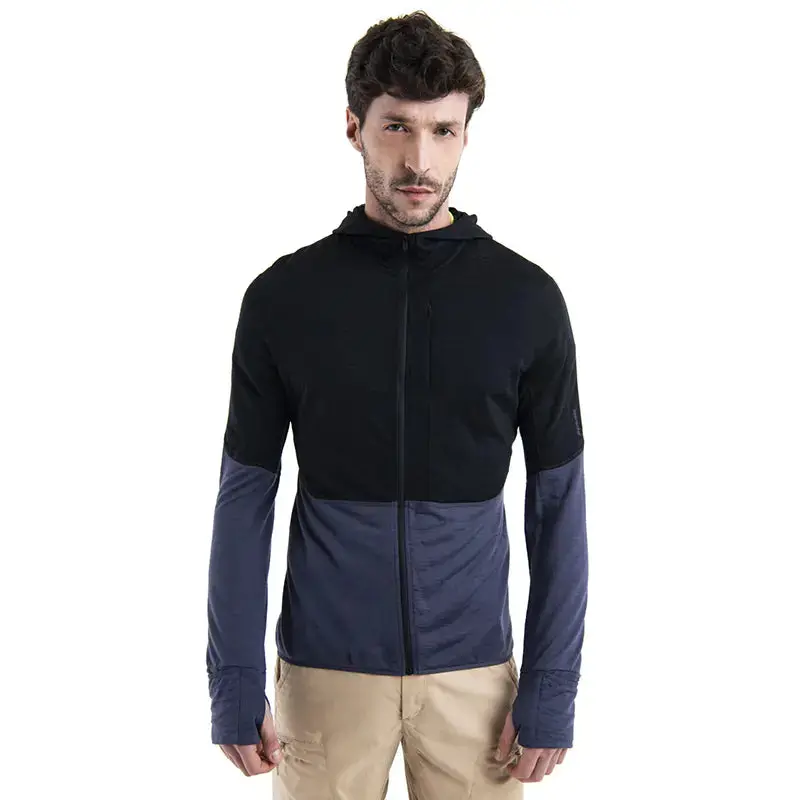 Icebreaker Men'S Merino Wool 200 Descender Long-Sleeve Zip Hoodie 1