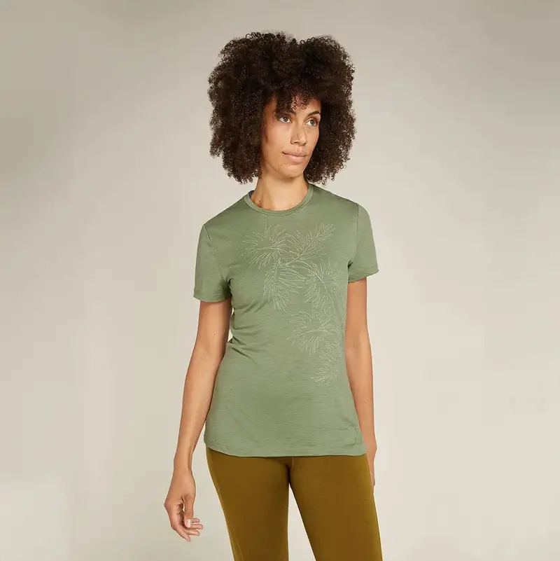Icebreaker Merino 150 Tech Lite Winter Women'S T-Shirt – Floral Print 1