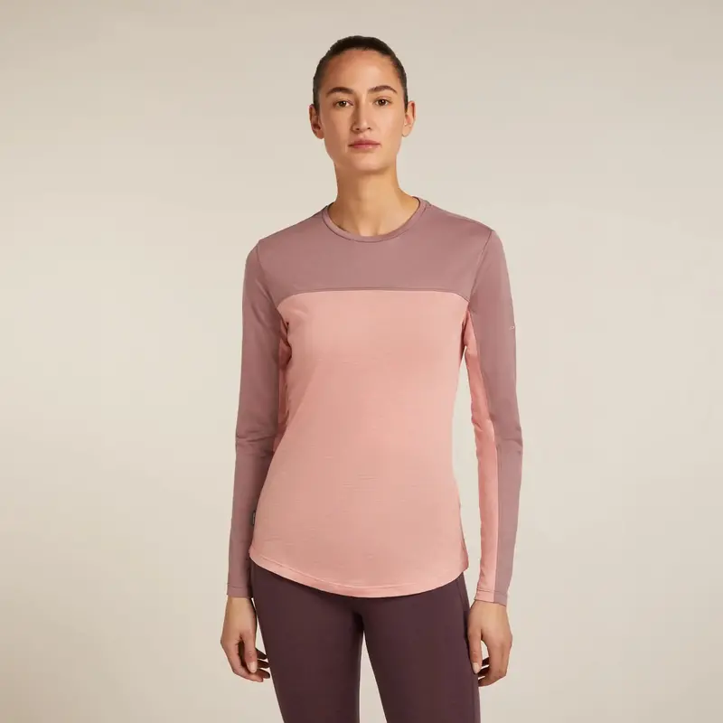 Icebreaker Women’S Cool-Lite Sphere Iii Long Sleeve Shirt – Breathable Merino-Blend Layer 1