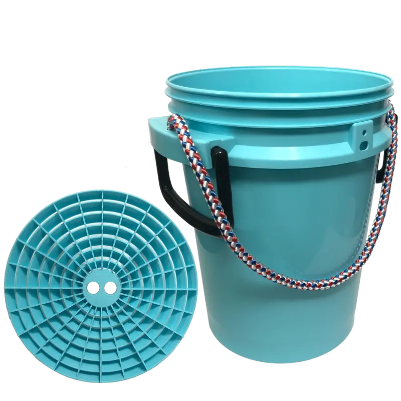 Ismart 5-Gallon Detailing Kit – Rope-Handled Bucket + Grit Shield 1