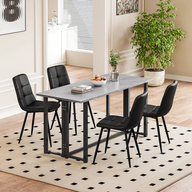 Joolihome Compact Folding Dining Set – Table + 4 Or 6 Chairs 1