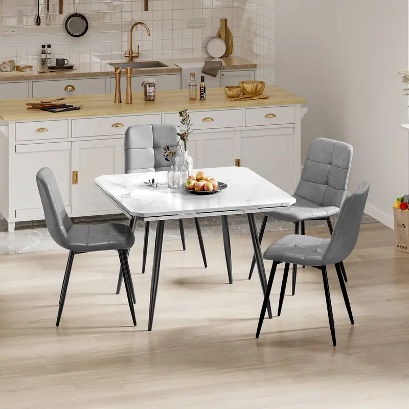 Joolihome Extendable Folding Dining Table Set (4 Or 6 Chairs) 1