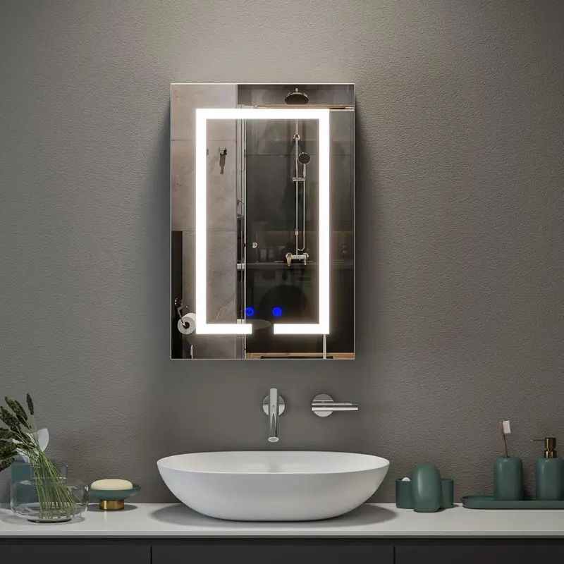 Joolihome Led-Illuminated Wall-Mounted Bathroom Mirror Cabinet 1
