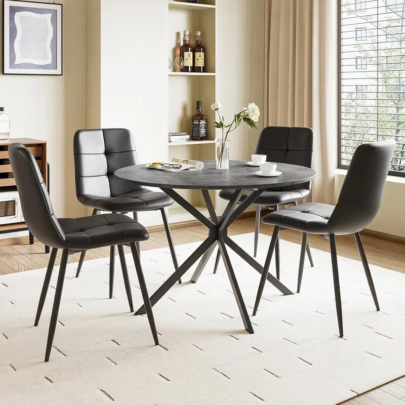 Joolihome Portable Round Folding Dining Table 1