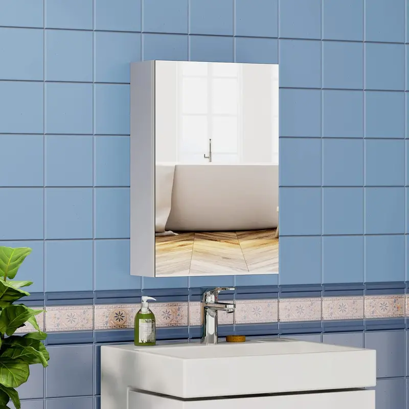 Joolihome Slim Wall-Mounted Bathroom Mirror Cabinet 1