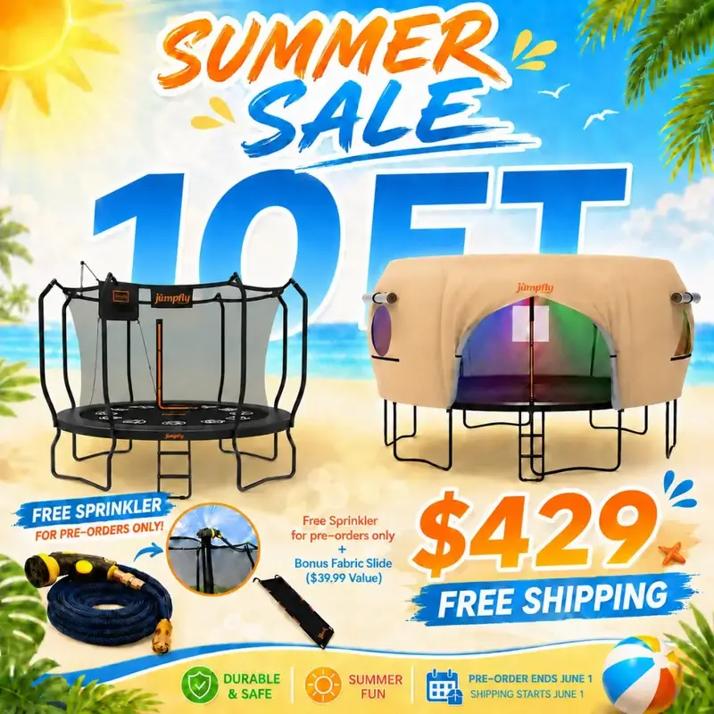 Jumpfly Trampoline & Tent Combo – Outdoor Play And Shade Bundle 1