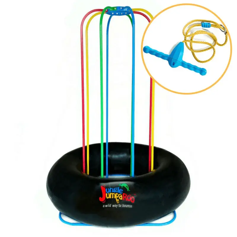 Jungle Jumparoo With Integrated Rope Swing 1