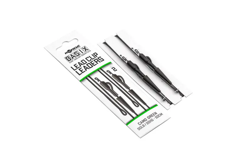 Korda Basix Lead Clip Leaders – Pre-Spliced & Ready To Use 1