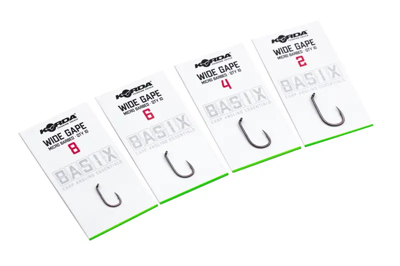 Korda Basix Wide-Gape Hooks – Budget-Friendly, 20% Discounted (£2.40) 1