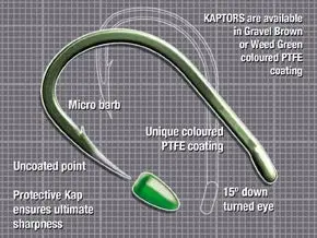 Korda Kaptor Wide-Gape Hooks – Eco-Friendly Green Coating 1