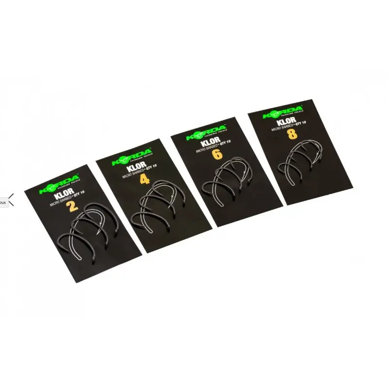 Korda Klor Hook Range – Premium Hooks, Now 20% Off (£4.40) 1