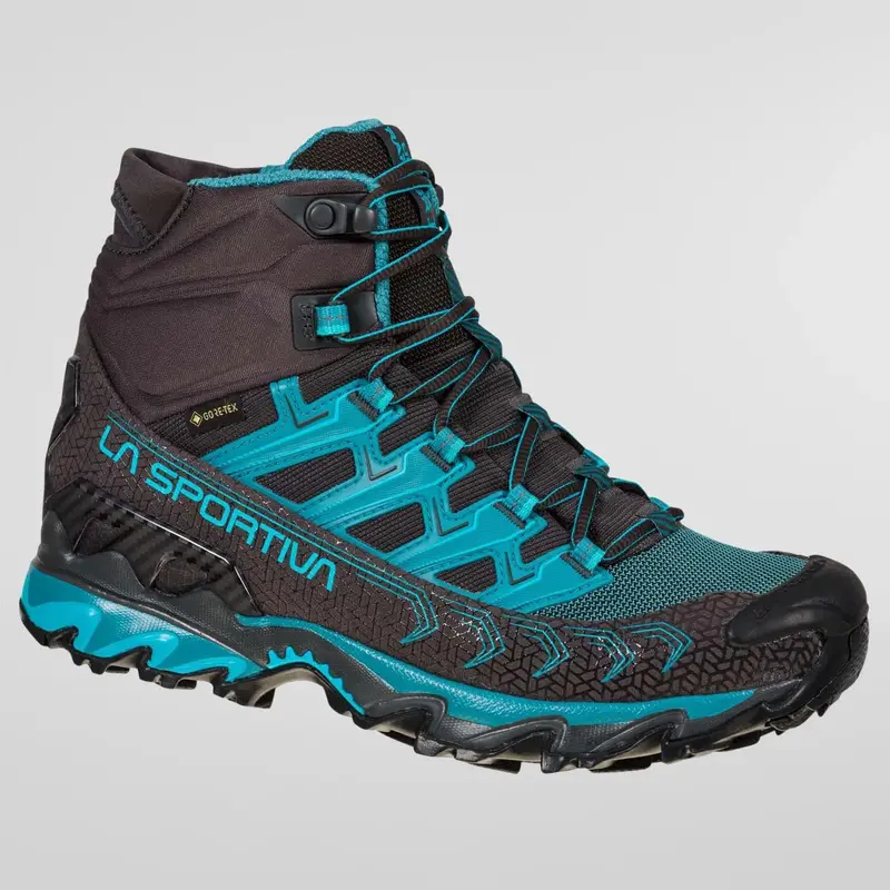 La Sportiva Ultra Raptor Ii Mid Wide Gtx Women'S Hiking Boots – Carbon/Topaz 1