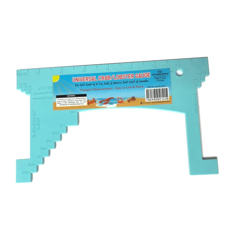 Lee Fisher East Coast Plastic Crab And Lobster Measuring Gauge – Universal Design 1