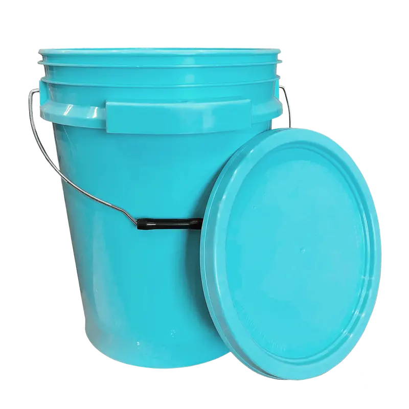 Lee Fisher Sports 5-Gallon Aqua Blue Ismart Bucket With Metal Handle And Lid 1