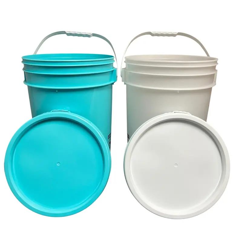 Lee Fisher Sports 6-Gallon Bucket With Snap-On Lid – White 1