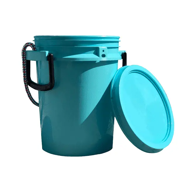 Lee Fisher Sports Aqua Blue 5-Gallon Ismart Bucket With Rope Handle And Lid 1