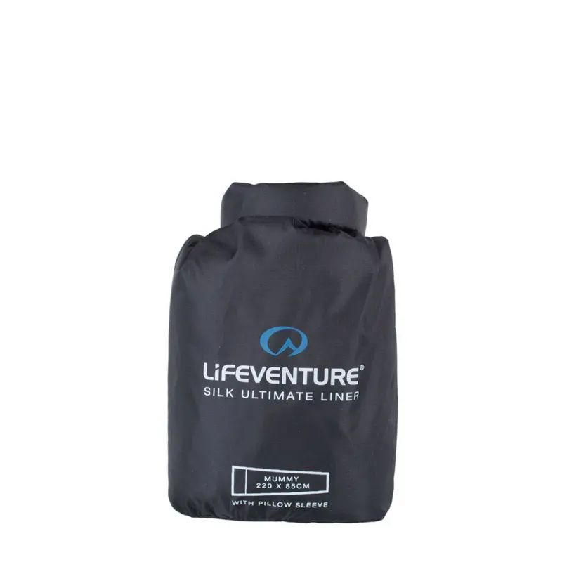 Lifeventure Ultimate Silk Sleeping Bag Liner – Soft, Lightweight Travel & Hygiene Layer 1