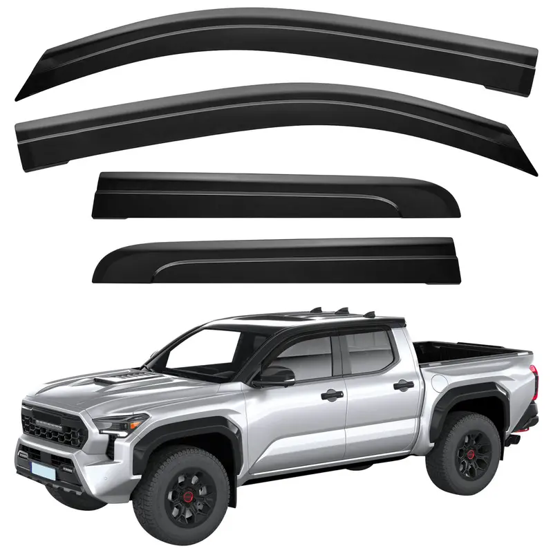 Low-Profile Rain Deflectors For 2024–2025 Toyota Tacoma Double Cab 1