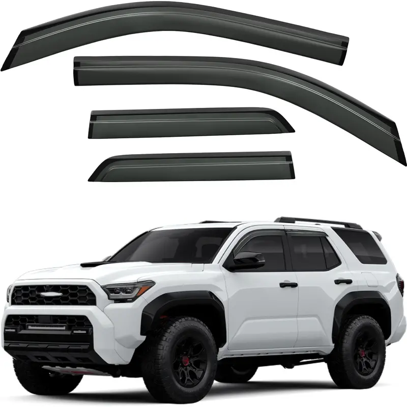 Low-Profile Smoked Rain Guards For Toyota 4Runner (2025–2026) 1