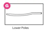 Lower Vertical Support Poles For 12-Foot Trampolines 1