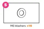 M6 Flat Washers For Trampoline Hardware Kits 1