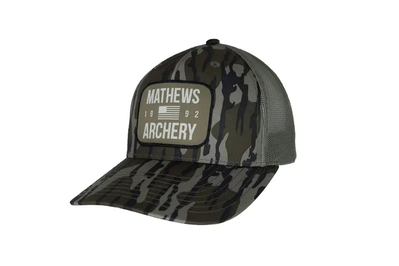 Mathews Bottomland Camo Performance Cap 1