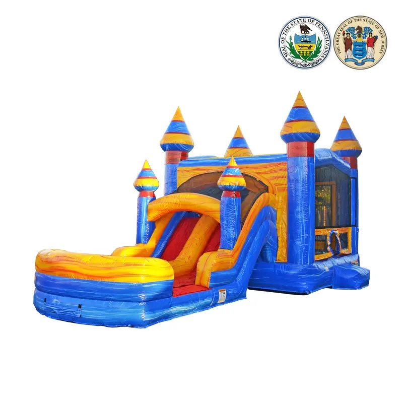 Melting Arctic Dual-Lane Inflatable Combo 1