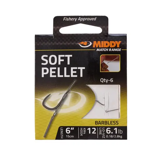 Middy Soft Pellet Hooks – Pre-Rigged On Nylon 1