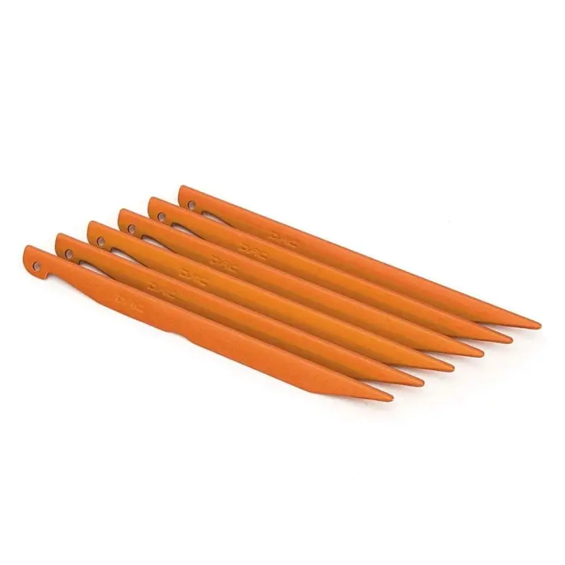 Mont Dac J-Stakes Tent Pegs – 6-Pack High-Strength Aluminum Anchors 1