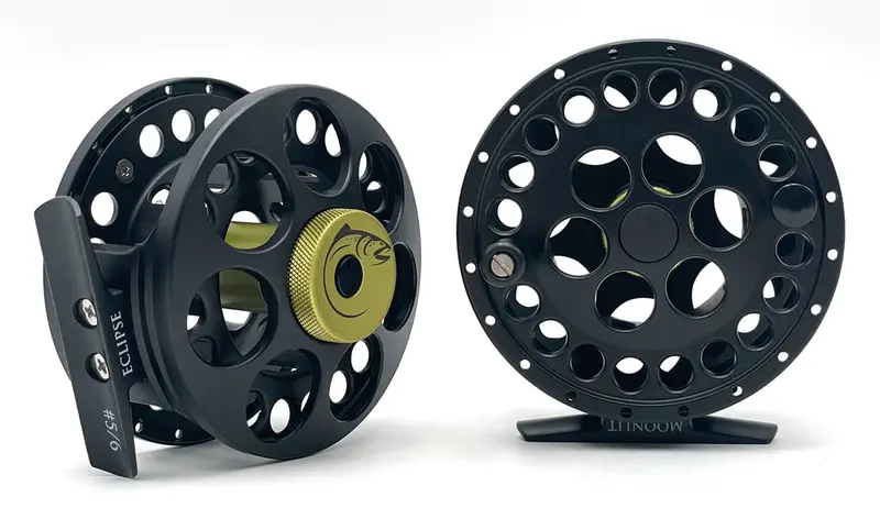 Moonlit Eclipse Fly Reel – Elegant Anodized Aluminum Construction 1