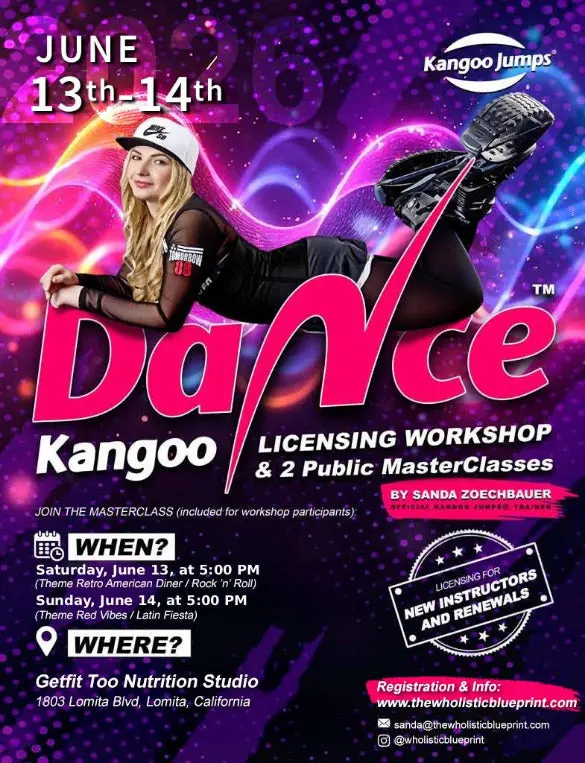 New Kangoo Dance™ Instructor License — Los Angeles Workshop With Sanda Zoechbauer 1