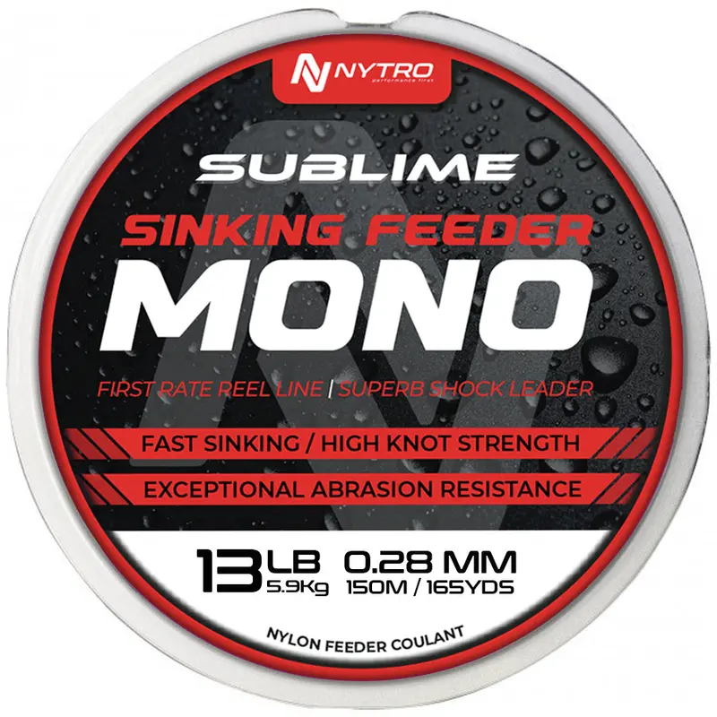 Nytro Sonik Sublime Sinking Feeder Mono – Low-Visibility Mainline 1