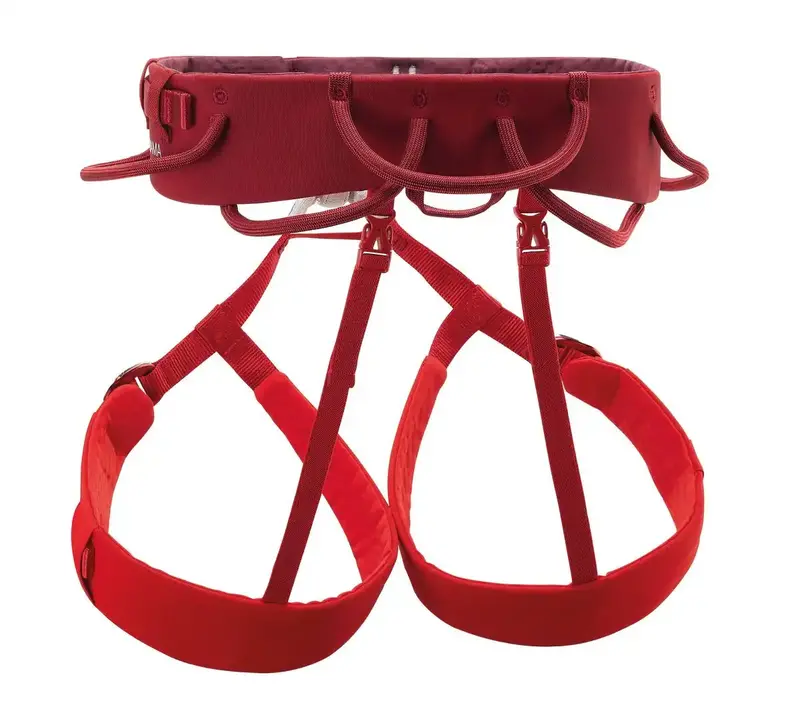 Petzl Adjama Climbing Harness – Ergonomic Fit, Dark Red 1