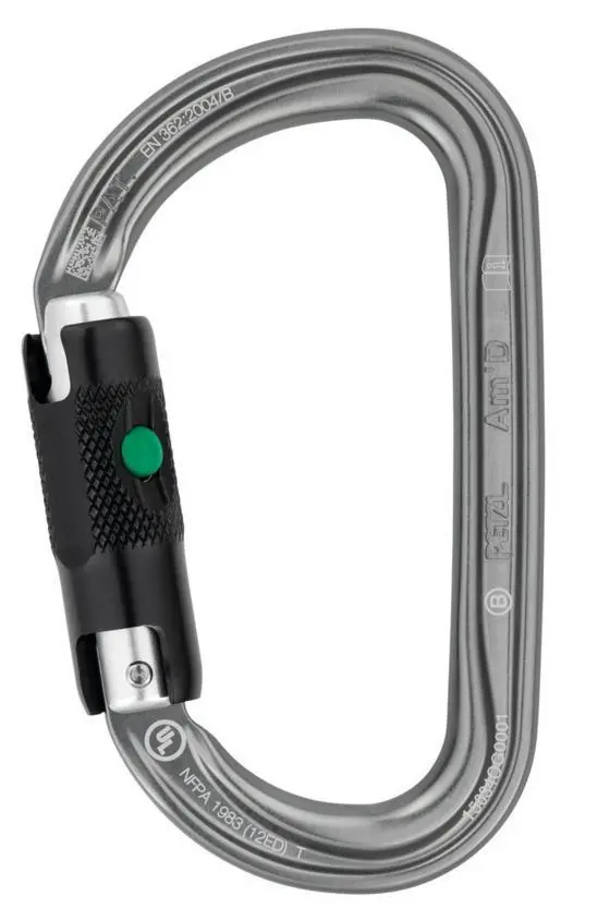 Petzl Am'D Ball-Lock Aluminum Carabiner For Mountaineering 1