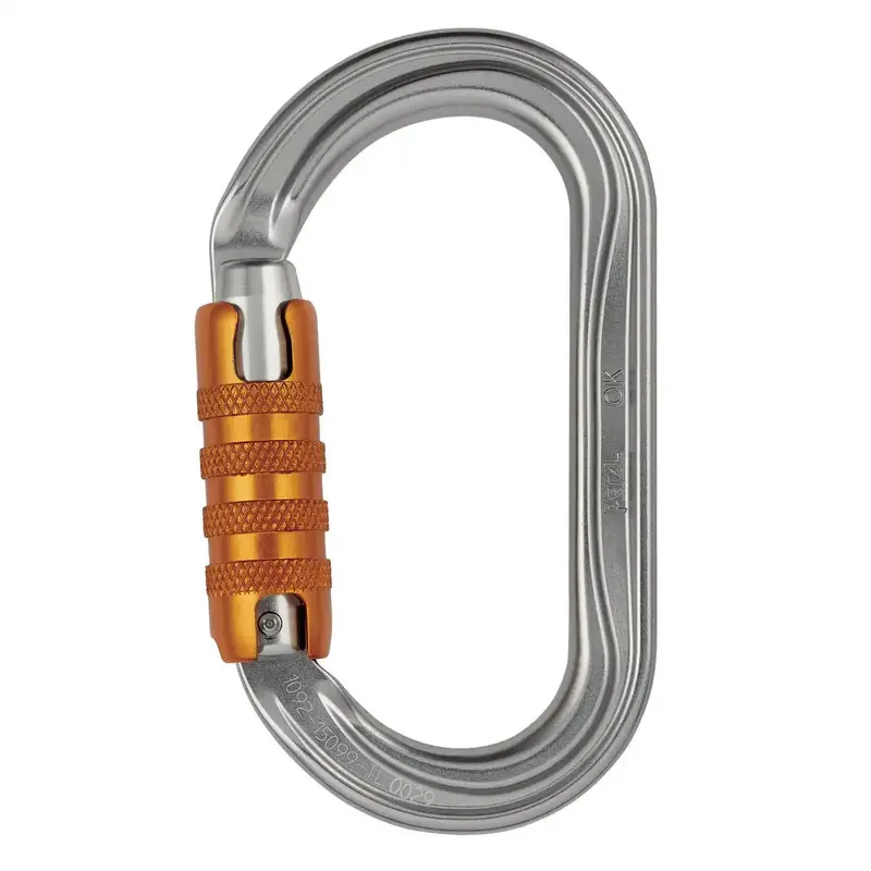 Petzl Ok Triact-Lock Carabiner – Aluminum Locking Climbing Clip 1
