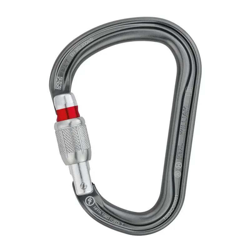 Petzl William Screw-Gate Industrial Carabiner – Heavy-Duty Steel 1