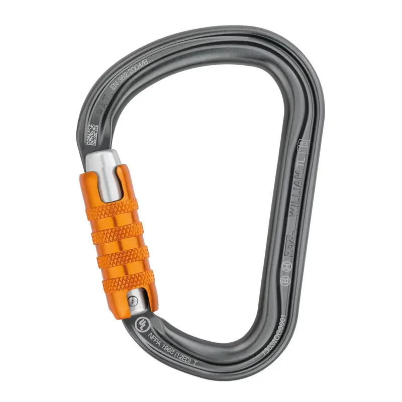 Petzl William Triact-Lock Carabiner – Industrial-Grade Auto-Locking Steel Connector 1